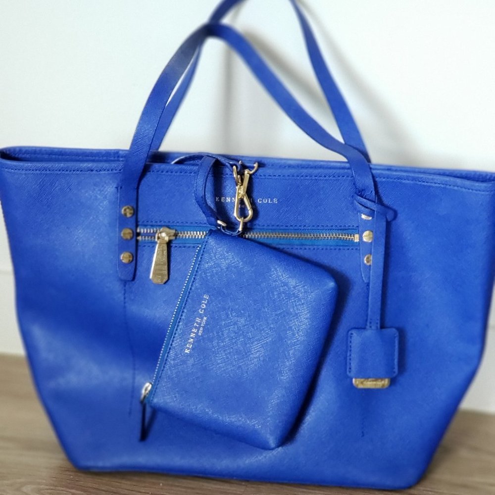 Blue Kenneth Cole Tote